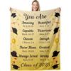 2025 Graduation Gifts for Him Her Graduation Blanket College Graduation Gifts for Women Men Class of 2025 Throw Blanket Senior Middle High School