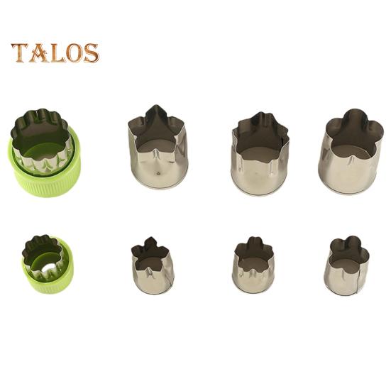 8Pcs/Set Vegetable Cutter Anti-Deform Bake Smooth Edge Lightweight Cake Printing Embossing Die Kitchen Tool
