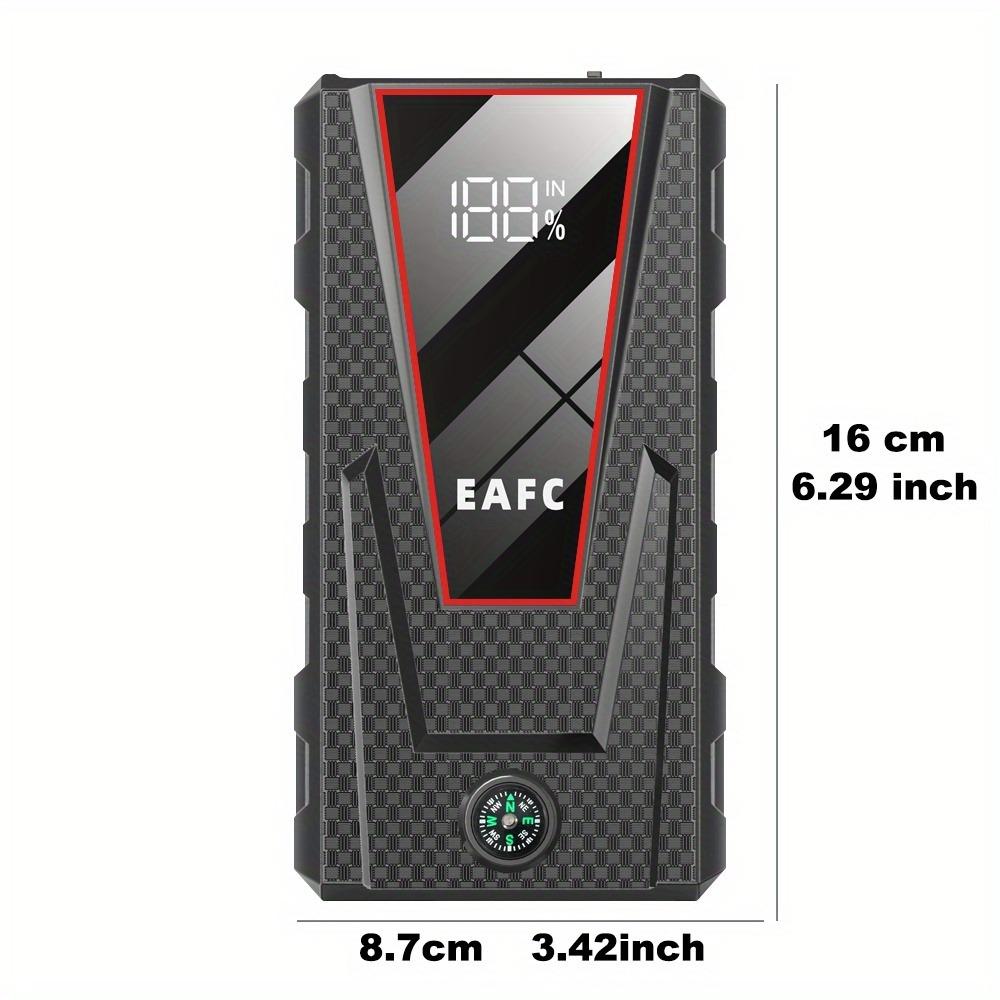 EAFC Car Jump Starter Portable Multi-Function Car Jump Starter, 12V Auto Portable Car Battery Starter Emergency Booster With The Toolbox