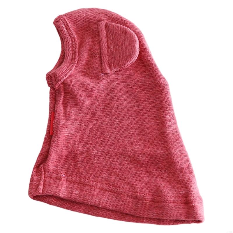 Dog Knitted Hat Pet Calming Headwear for Puppies and Cats Ear Cover Warm Hat Comfortable Wear J0MC