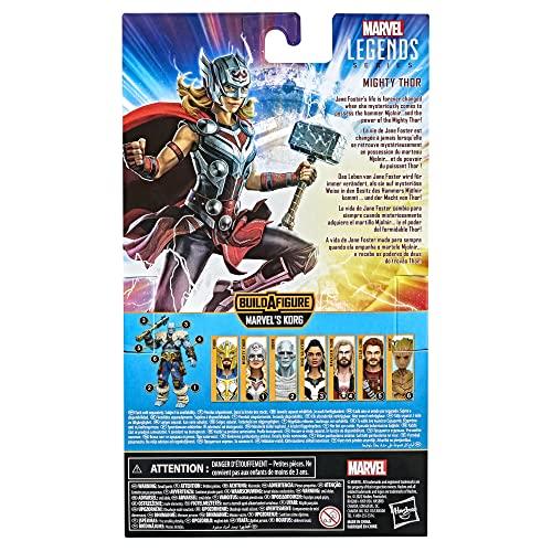 Hasbro Marvel Legends Series Thor: Love and Thunder Mighty Thor F1060 Authentic 6-inch (15cm) Action Figure with 4 Accessories and Build-a-Figure Part