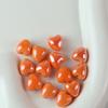10pcs 12mm Heart Shape Shiny Glossy Ceramic Beads Porcelain Loose Spacer Beads  for Jewelry Making DIY Bracelet Necklace Crafts