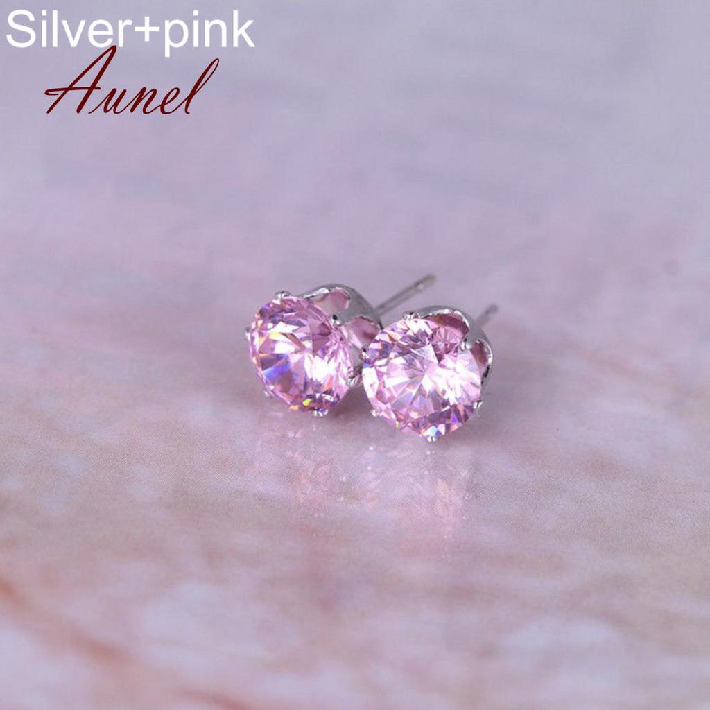 Smart Cubic Zirconia  Ear Stud Earrings Wedding Gift