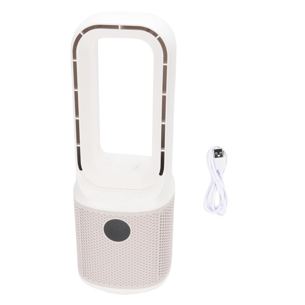 Bladeless Desk Fan 9 Speed 60 Degree Oscillating Fan Rechargeable Small Quiet Table Fan for Home