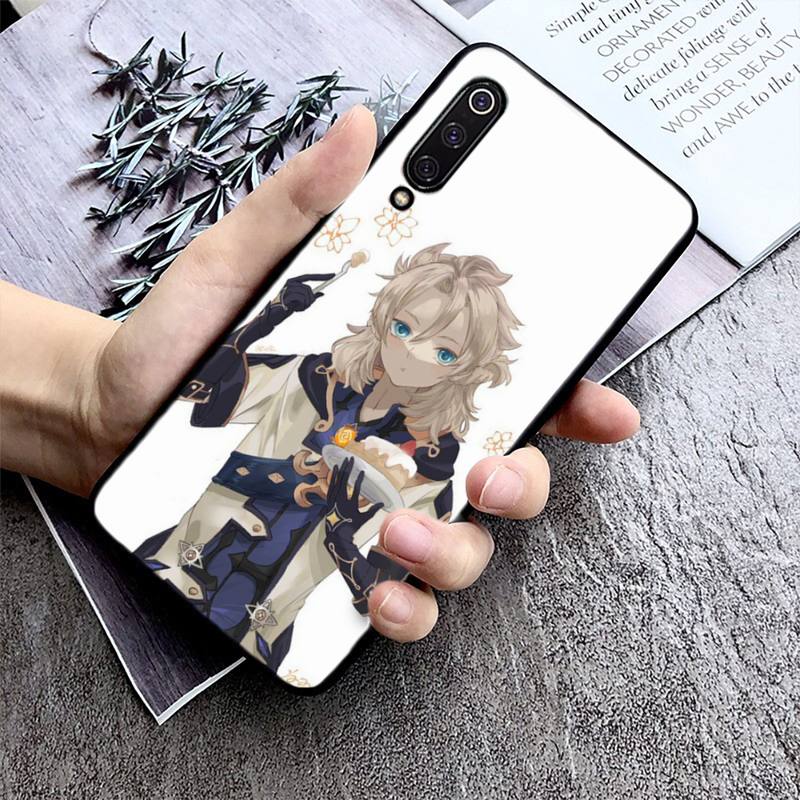 Genshin Impact Albedo Telefonkasten für Xiaomi max3 mi 9 se mi8 F1 9SE 10 lite F1 Zurück Coque