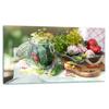 GLASS PLATE CUTTING BOARD 52x30 VEGETABLES