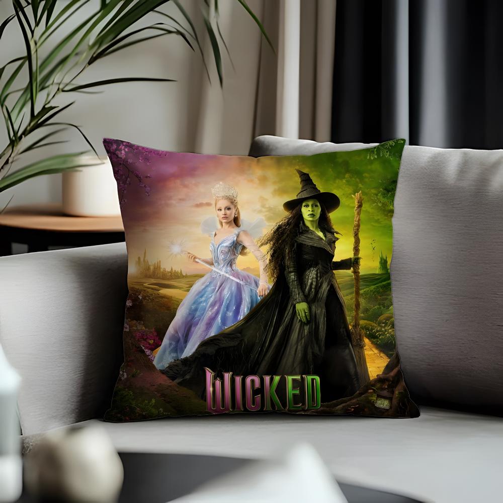 Viral Wwickedew Cushion Cover Antidustmite Pillowcase Invisible Zipper Silky Short Plush Sofa Cushion Cover