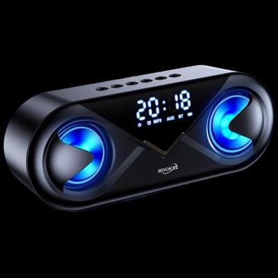 CooCooer Y02 Portable Bluetooth Speaker with LED Display CN Plug (adapter Included)