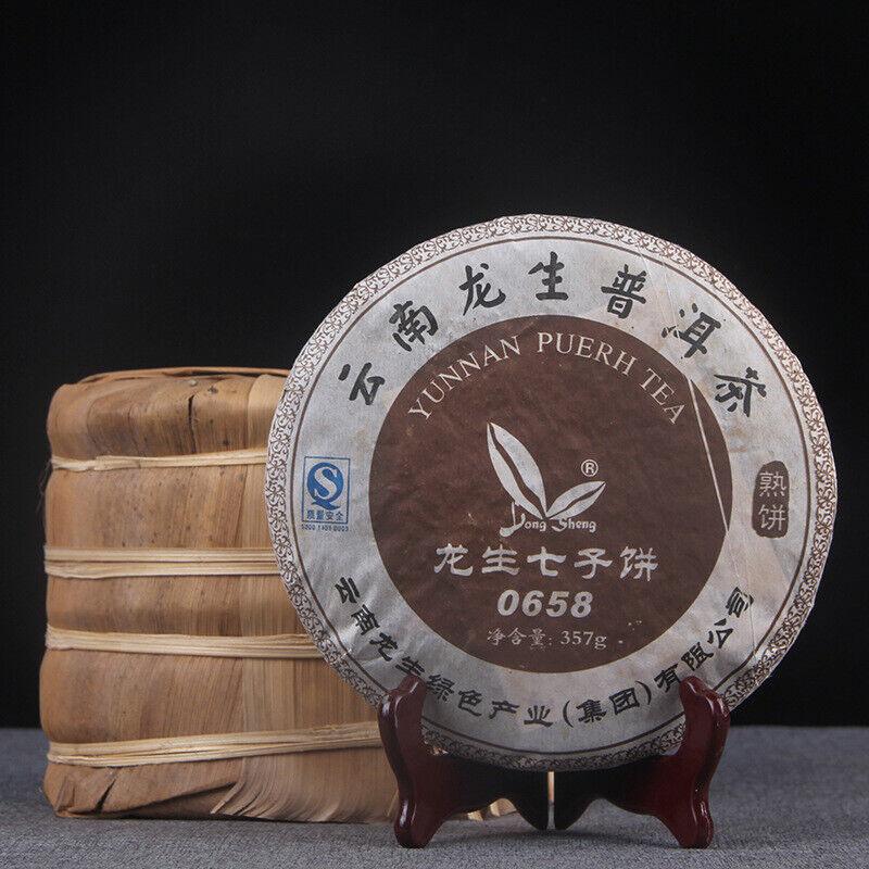 Ročník 2006 Yunnan Longsheng Puerh Tea Cake Classic 0658 Pu'er Zralý čaj 357g
