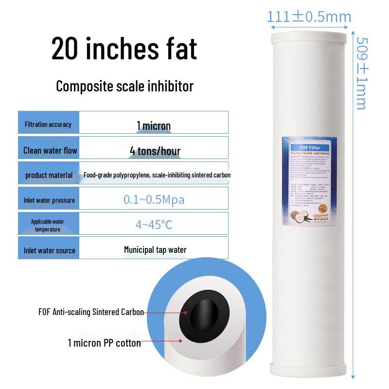 LISM 20-inch Big Blue Composite Water Filter Cartridge
