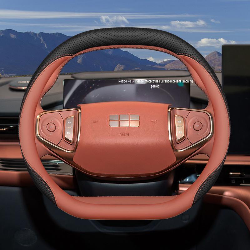 Geely Galaxy Steering Wheel Cover for Galaxy Starship 7 E5 E8 L6 L7 7EMI