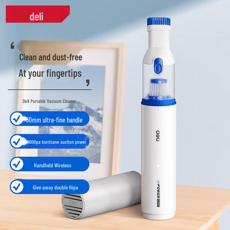 Deli Wireless Car & Home Vacuum Cleaner CN plug (adapter included)