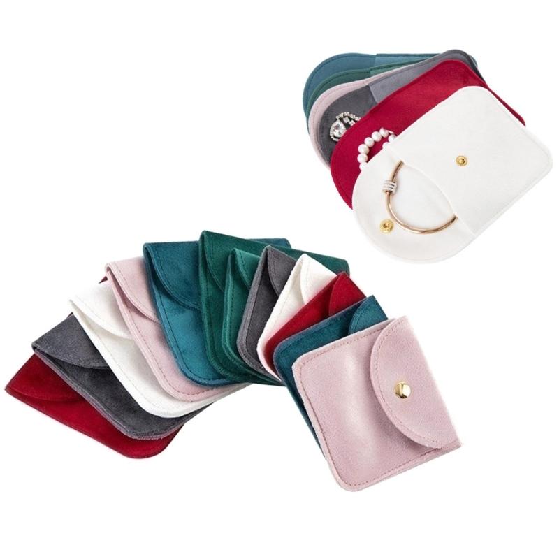 Elegant Flannel Bag for Jewelry Storage Perfect Gift Packaging Bags for Rings Bangles Bracelets Necklaces and Earrings