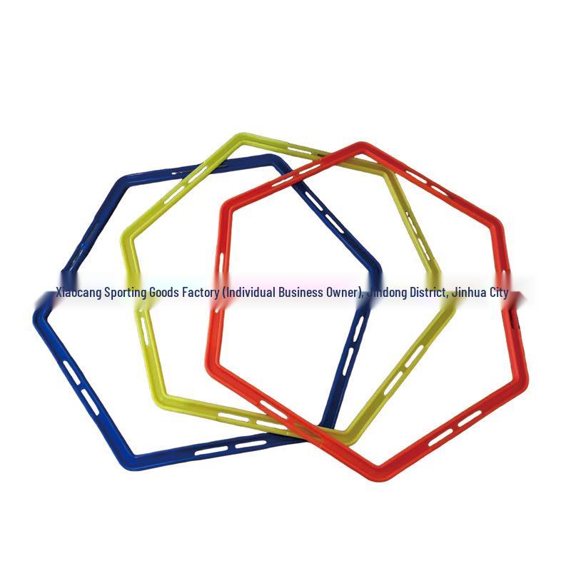 Polygon Agile Hoop: Children's Sports Training Ring for Basketball and Football Fitness.