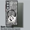 Cute Panda Pattern Magnetic Phone Case For Samsung Galaxy A37 A17 A56 A36 A55 A35 A26 A16 A25 A15 A54 A14 A34 Acrylic Back Cover