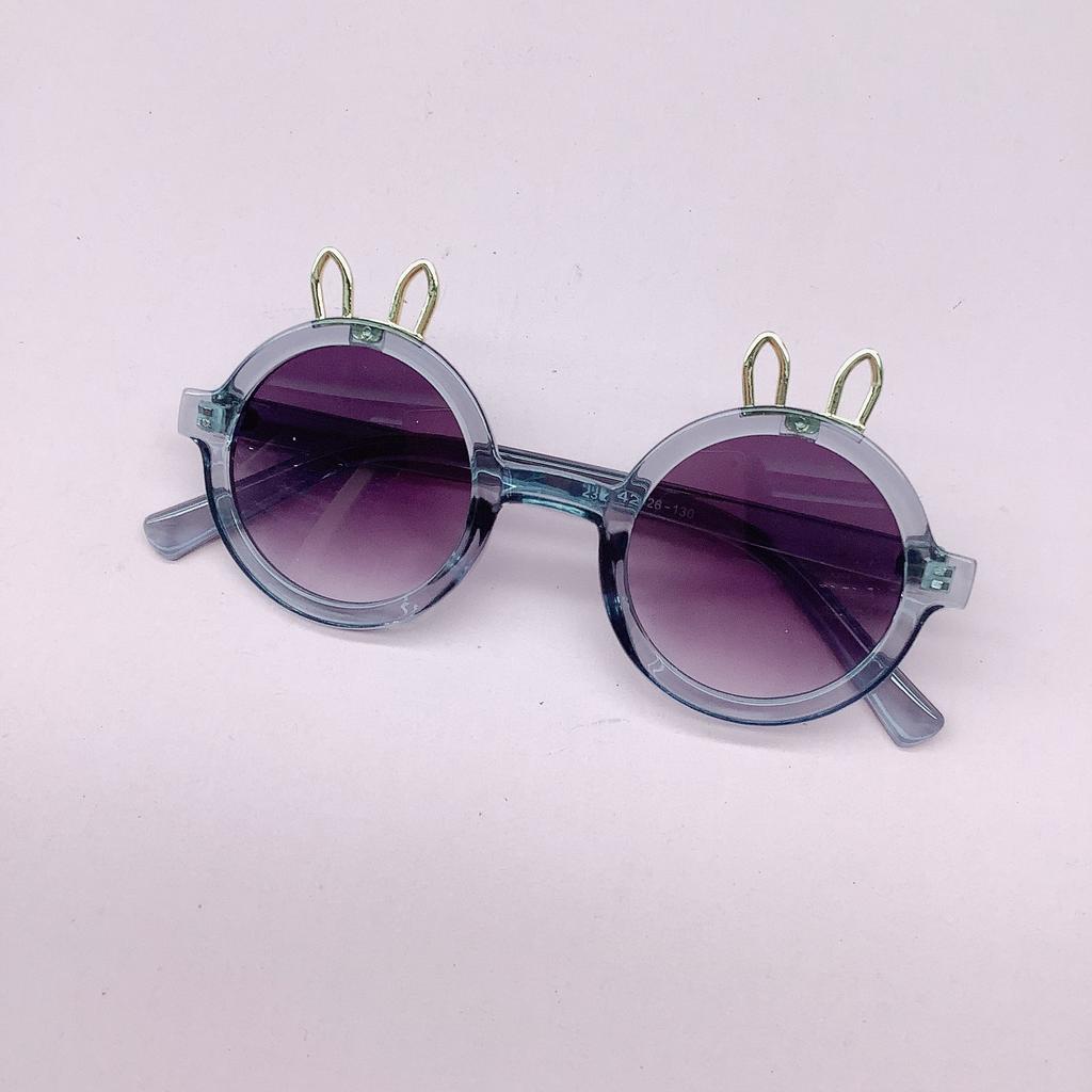 Children'S Sunglasses Cute Cartoon Metal Ears Sunglasses Uv-Proof Sunshades