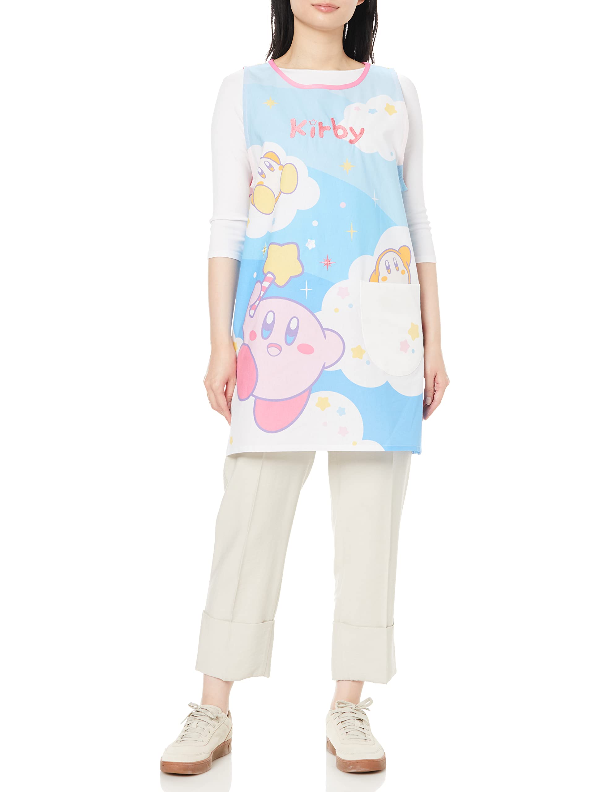 

Marushin Magical H84 x for for nursery nursery 4585008200 Orchid-shaped Apron, Kirby s Sky, W61.5cm, adults, thin, schools, teachers, kindergartens,