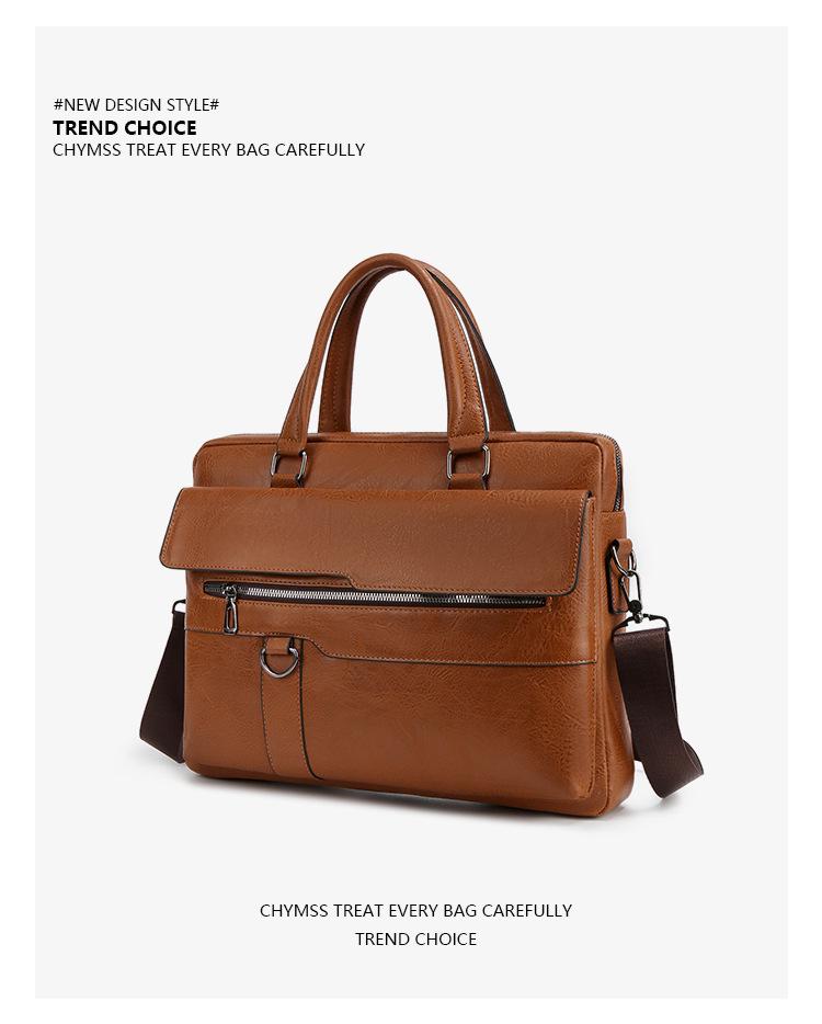 Men's Crossbody Multi-Functional Laptop Briefcase - Large Capacity Handbag