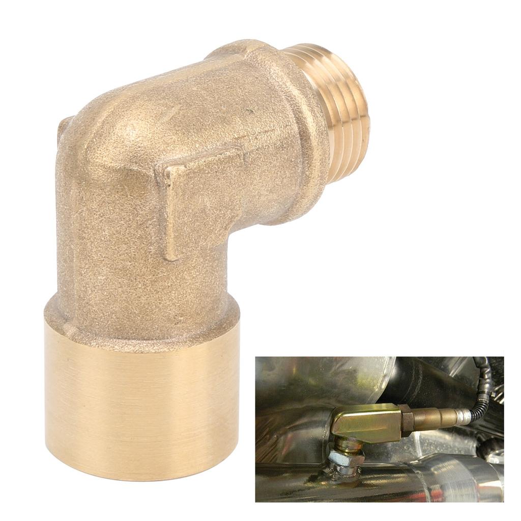 90 Degree Oxygen Sensor Extender M18x1.5 Brass Extension Spacer Adapter Car Accessory