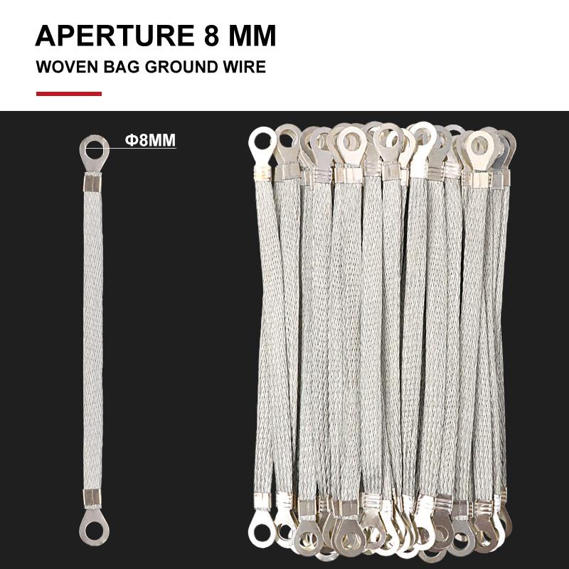 ZR Ground Wire Yellow And Green 2.5/4/6mm² Copper Tinned Bare High Flexibility Earth Electric Flat Lead Wires 10PCS 100-300mm