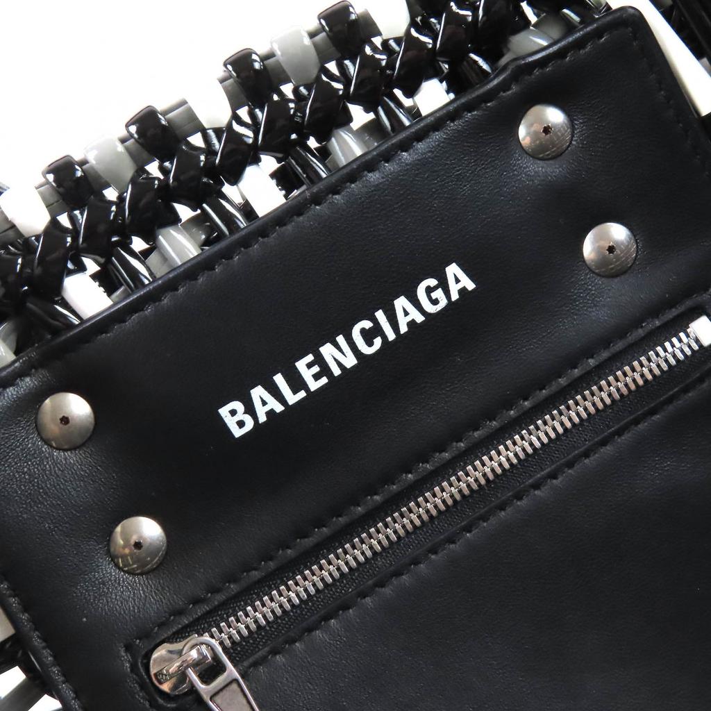 Excellent BALENCIAGA Shoulder Bag Bistro Basket Bag XS 2WAY Handbag Enamel Women 671342 Used