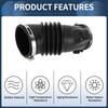 UXCELL Car Intake Hose Tube with Clamps for Honda Odyssey 2011 2012 2013 2014 2015 2016 2017 Black