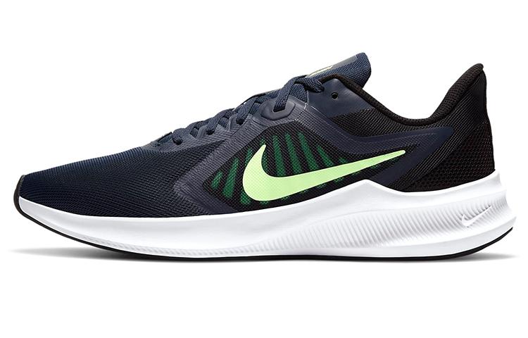 Nike Downshifter 10 Black White Green CI9981-404 44.5
