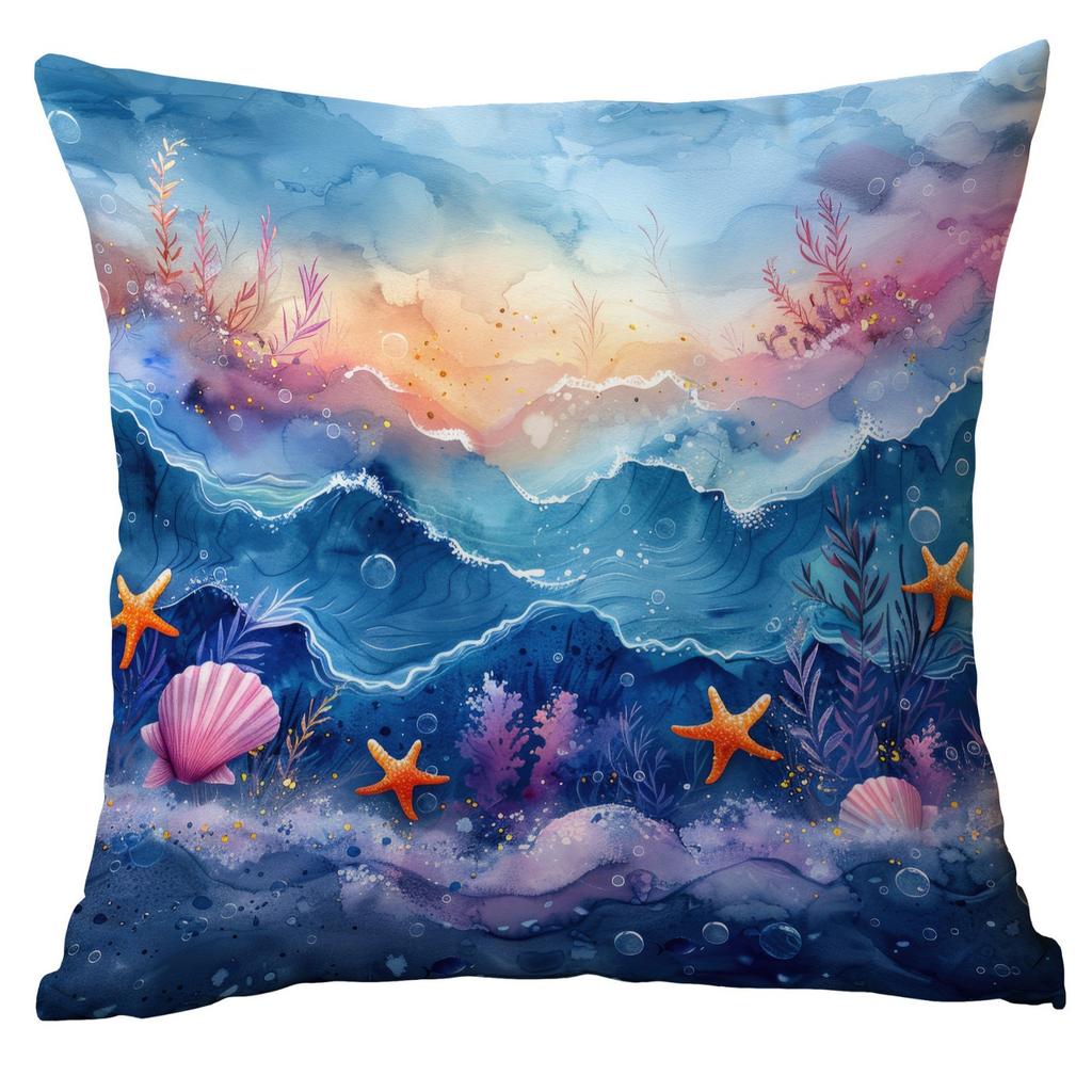 New Fantasy Underwater World Coral Pearl Shell Pillowcase Home Sofa Cushion Cover