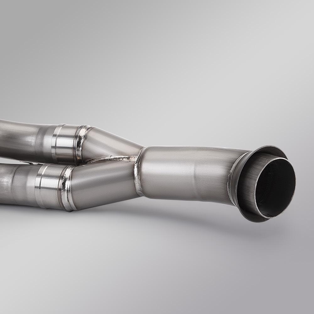 DUKE790/890 Titanium Alloy Front Exhaust Pipe (2018-2022) - Connects to Original Exhaust