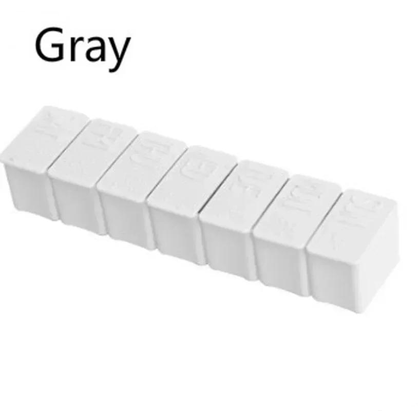 

Маленькая таблетница, органайзер на неделю, контейнер, кейс, делители таблеток, портативный, подфасовка прозрачная и не позволяет смешивать таблетки серый