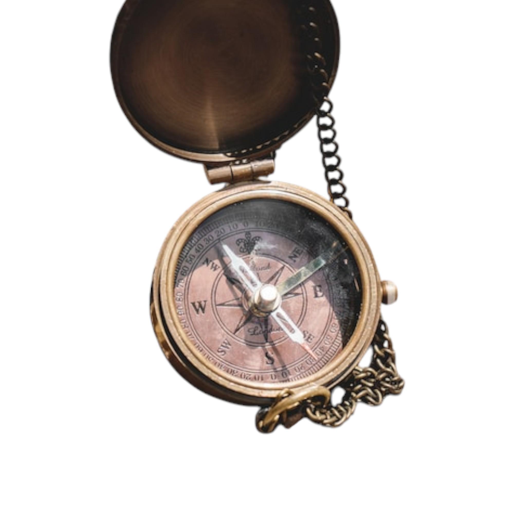 

Навигация вне времени: Винтажный латунный морской компас с вдохновляющей гравировкой — функциональный морской декор для исследователей и мечтателей