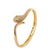 Snake Bracelet for Women Ins Cold Style Fashionable Exaggerated Snake Head Bracelet Full of High-end Light Luxury Bracelet