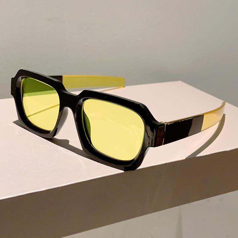 Square Sunglasses Women For Men  Vintage Sun Glasses Luxury Brand Designer Punk Hip Hop Popular Summer Candy Shades Uv400