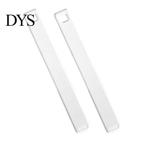 Transparent Acrylic Rulers 1 Pair Polymer Clay Depth Guide, 2/3/4/5/6mm Pottery Rolling Pin Professional Tools Thickness Ruler for DIY