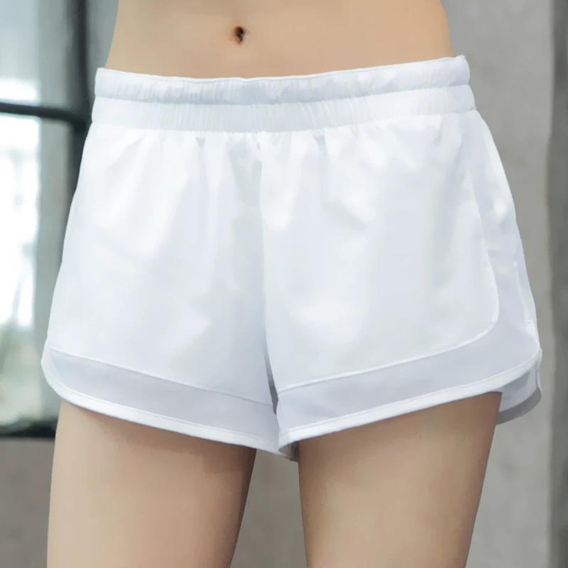 Women's Sports Shorts, Anti-Exposure, Quick-Dry, Loose Fit, Casual, Plus Size, Yoga, Fitness, Summer, Black, Short Shorts