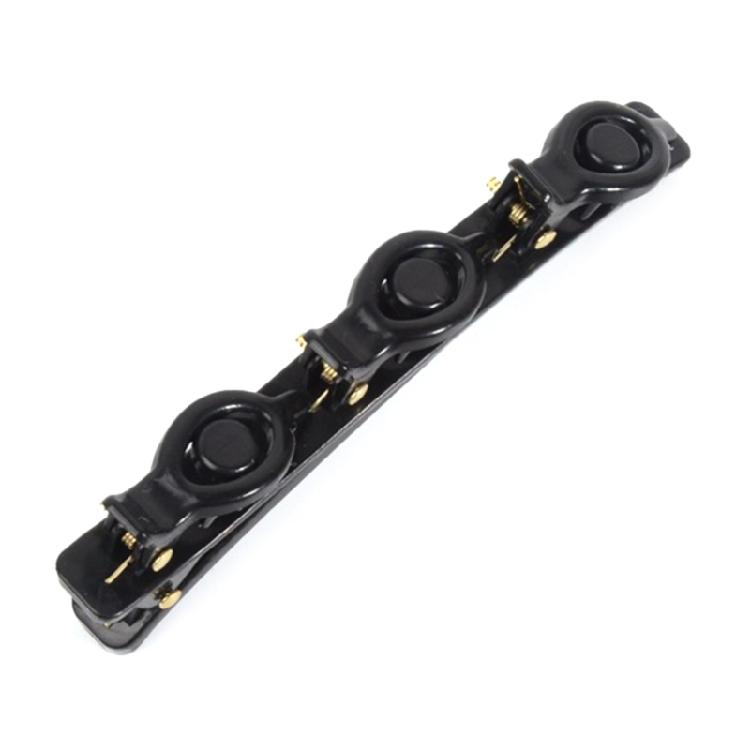 Sparkling Crystal Stone Braided Hair Clips Tooth-Shaped Non-Slip Bangs Hairpin