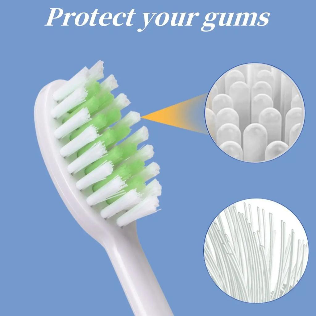 Ersatz-Elektrozahnbürstenköpfe DuPont Borsten Kompatibel mit Philips Professional Elektrozahnbürstenköpfen Bürstenköpfe