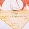 HERMES [Excellent Condition] Tuiga Sailboat Silk Carre90 scarf OrangeUsed