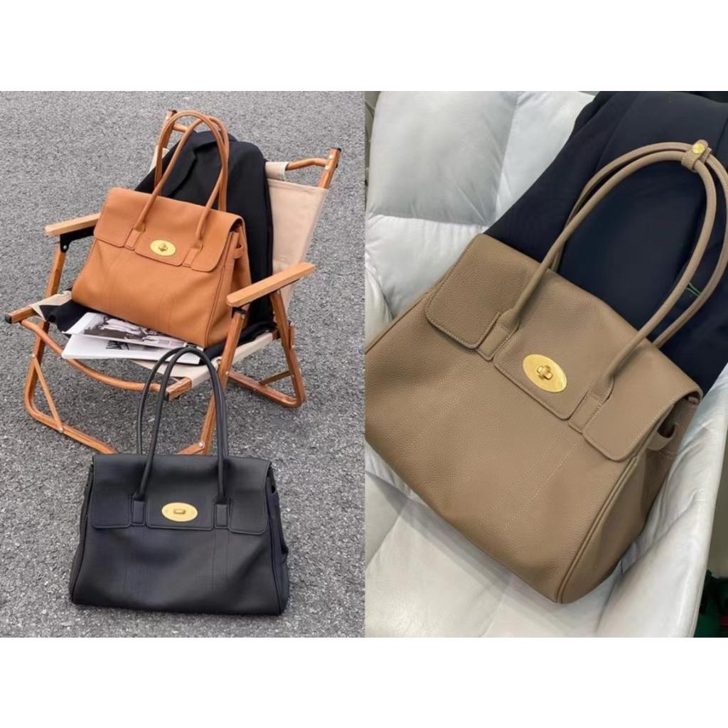 Women's bag leather high-end summer first-layer cowhide tote bag large-capacity commuting fashion shoulder bag portable soft leather bag