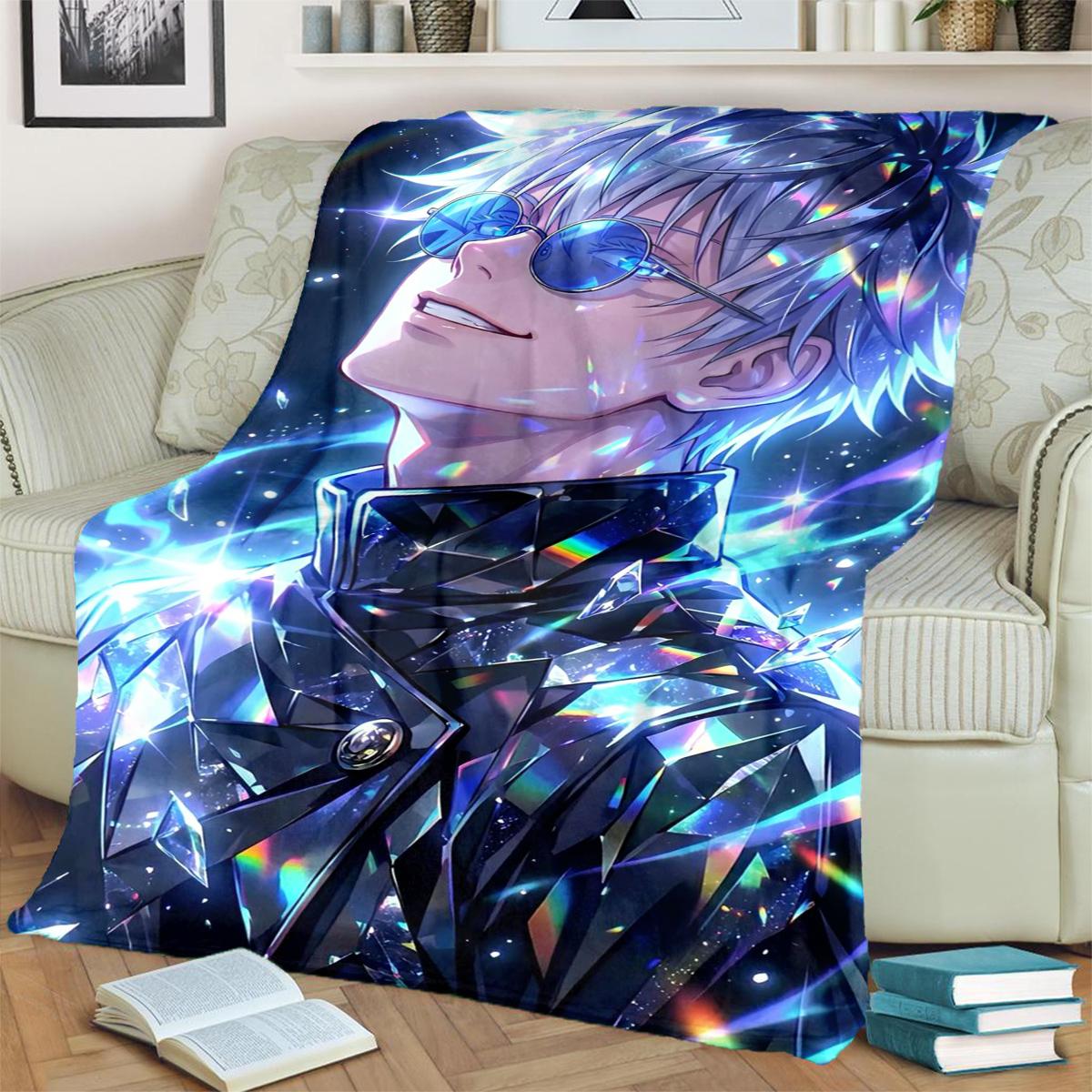 

Jujutsu Kaisen Warm Flannel Print Blanket for Bedrooms, Sofas, Beds, Chairs, Picnics and Travel 75x90cm