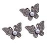 Pack Of 3 Adjustable Butterfly Waist Buckles Metal Jeans Waistband Tightener For Women NonSewing Waist Extender
