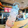 2000ML Gradient Color Portable Water Bottle With Time Scale