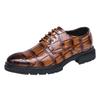 Men's shoes autumn and winter new British business dress casual shoes men's pointed leather shoes hairstyle leathershoes