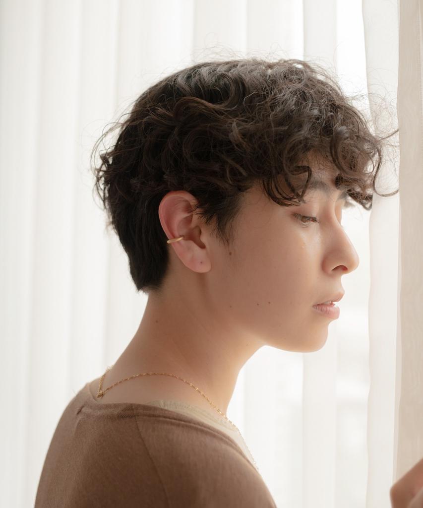 Novice Tokyo Matte Hoop Ear Cuff / Gold