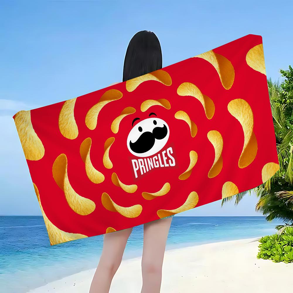 Mode P-Pringles L-LLC Große Mikrofaser-Strandtücher Schnelltrocknendes Handtuch Sandstrandtücher Handtuch für Pool Reisen Schwimmbad Yoga