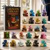 Christmas Tree Decorations Dragon Advent Calendar 2026, 24 Day Bookish Countdown with Cute Gift Sets Mini Acrylic Dragons, Fantasy Book Lover