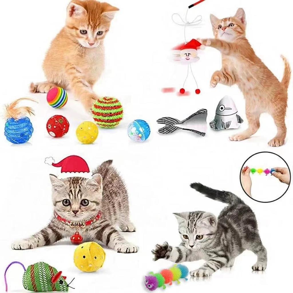 Christmas Cat Advents Calendar 2025 Countdown Calendar Surprise Present Box Collectible Interactive Cat Kit for Cat Lover