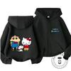 Kawaii Zipper Hooded Sweatshirt Street Fashion Cute Design Kids Wear Crayon Shin Chan 3 14