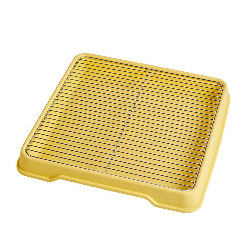Stainless Steel Large Dog Toilet with Anti-Stomp Mesh for All Dog Sizes