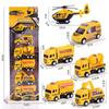 Pull-Back Engineering Vehicles Toy Set for Kids - Fire Trucks & Military Cars